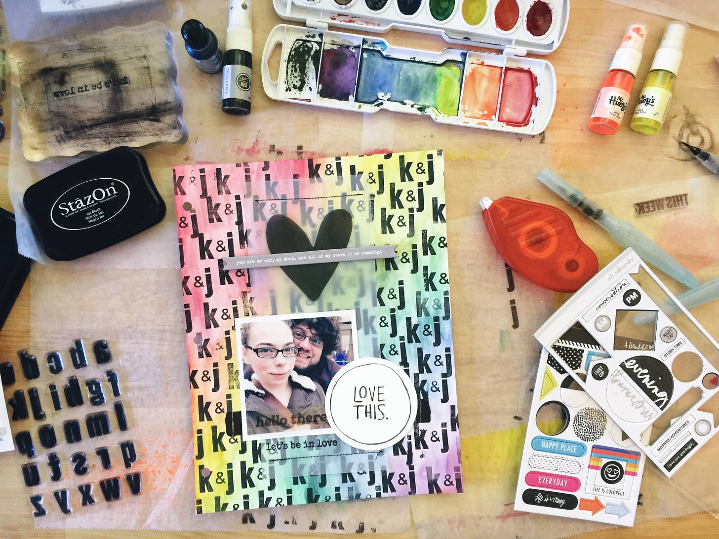 rukristin Get Messy Thursday Art Journal Step by Step