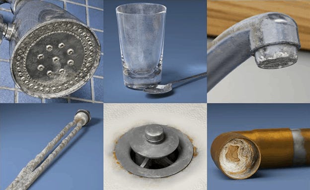 The Effects of Hard Water on untensils and plumbing fixtures