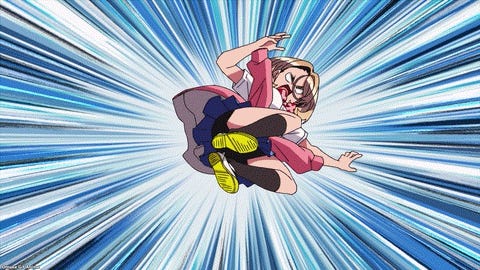 Ponkotsu Fuuki Iin to Skirt-take ga Futekisetsu na JK no Hanashi &mdash; Episode 5 &mdash; Poem Flying Kick