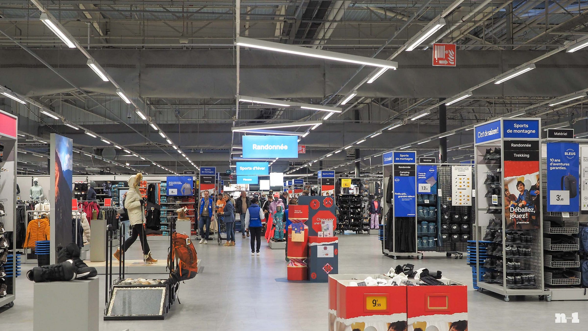 Decathlon retail store interior Decathlon retail store interior