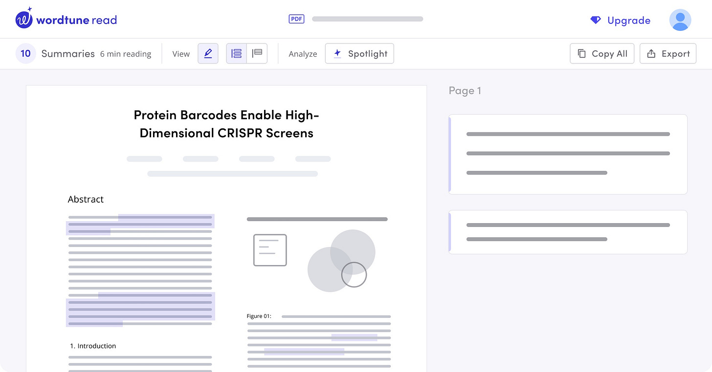 Wordtune launches commercial AI tool for summarising walls of text