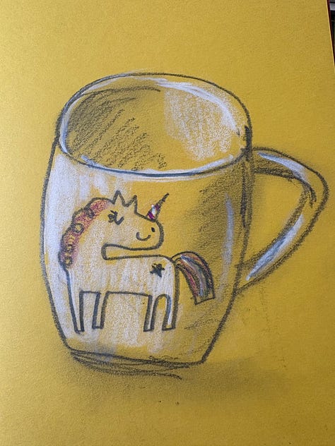Sketches of coffee mug