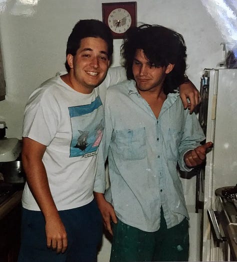 Larry in his 20s, 40s, almost 60