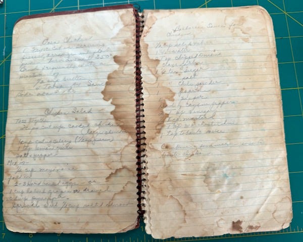 recipe booklet