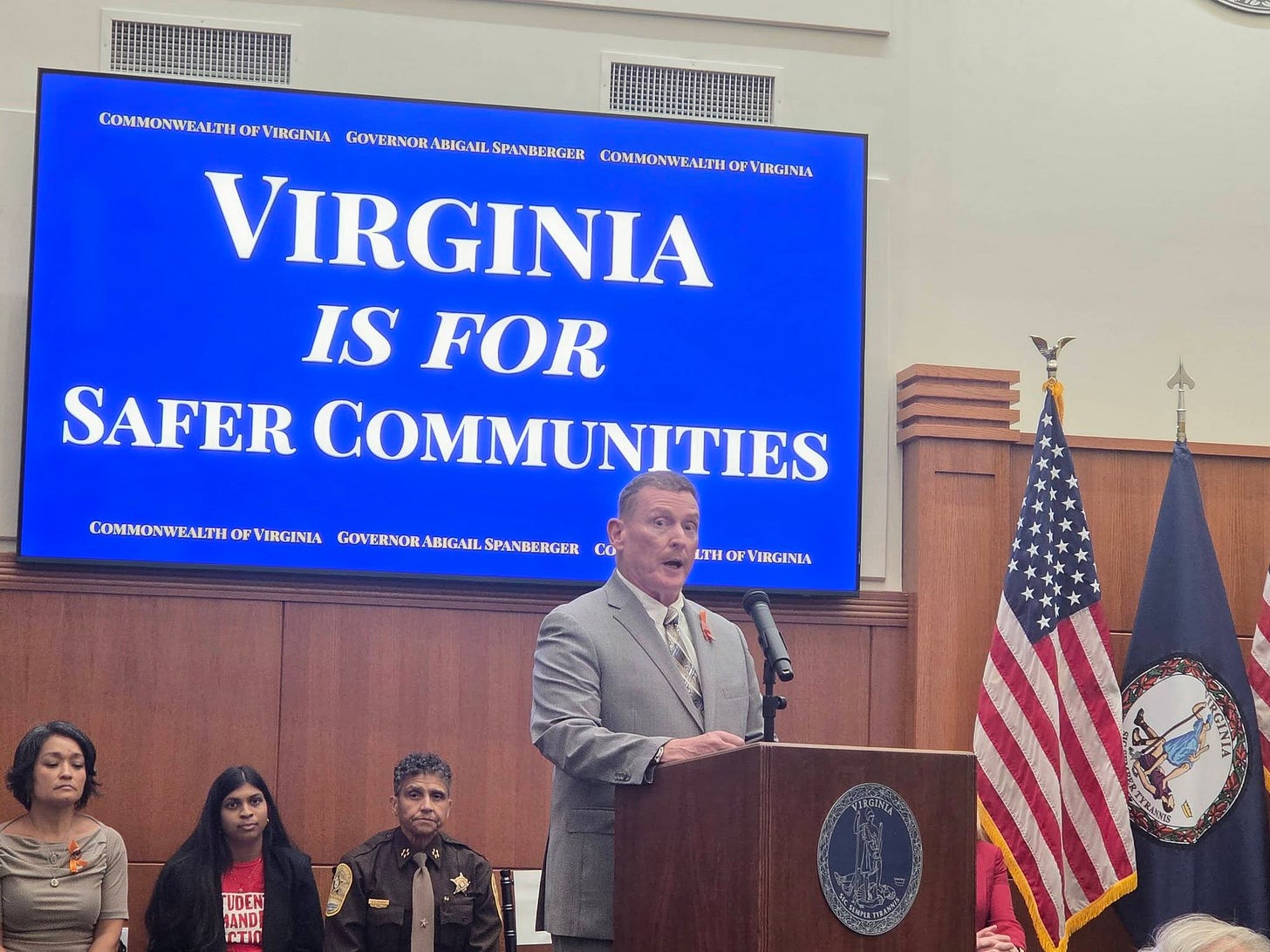 May be an image of text that says 'COMMONWEALTH OF VIRGINIA COMMONWIEALTHOFVIRGEVIA GOVERNOR BIGAIL SPANBERGER COVERLVORABIGAILSEANDERGER COMMONWEALTH VIRGINIA COMMONWEALTHOEVIRGENLA OF IRGINIA IS FOR SAFER COMMUNITIES COMMONWEALTH OF IRGINIA GOVERNOR. ABIGAIL SPANBERGER CO ETHOFVIRGENLA CTH OF VIRGENLA TUDEN JANDI N CWN D-TL i5 1' May be an image of text that says 'COMMONWEALTH OF VIRGINIA COMMONWIEALTHOFVIRGEVIA GOVERNOR BIGAIL SPANBERGER COVERLVORABIGAILSEANDERGER COMMONWEALTH VIRGINIA COMMONWEALTHOEVIRGENLA OF IRGINIA IS FOR SAFER COMMUNITIES COMMONWEALTH OF IRGINIA GOVERNOR. ABIGAIL SPANBERGER CO ETHOFVIRGENLA CTH OF VIRGENLA TUDEN JANDI N CWN D-TL i5 1'