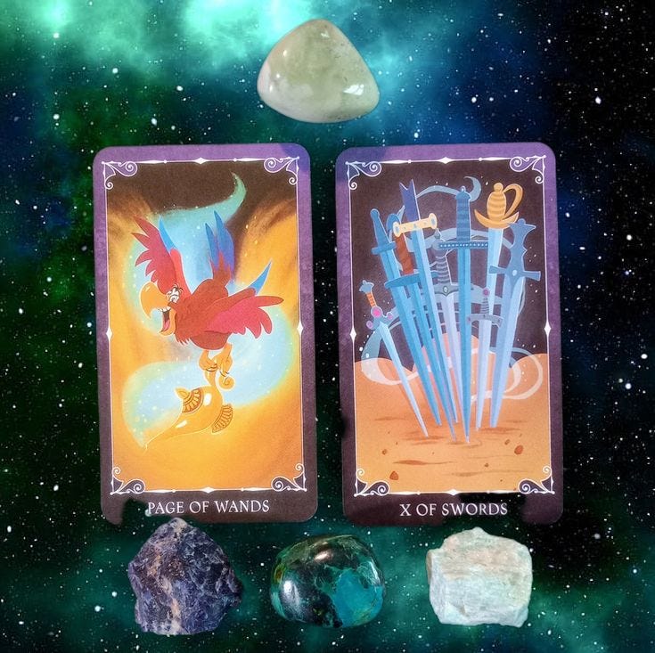 A Message from the Universe ~ Bite Your Tongue, Disney Villain Tarot Cards