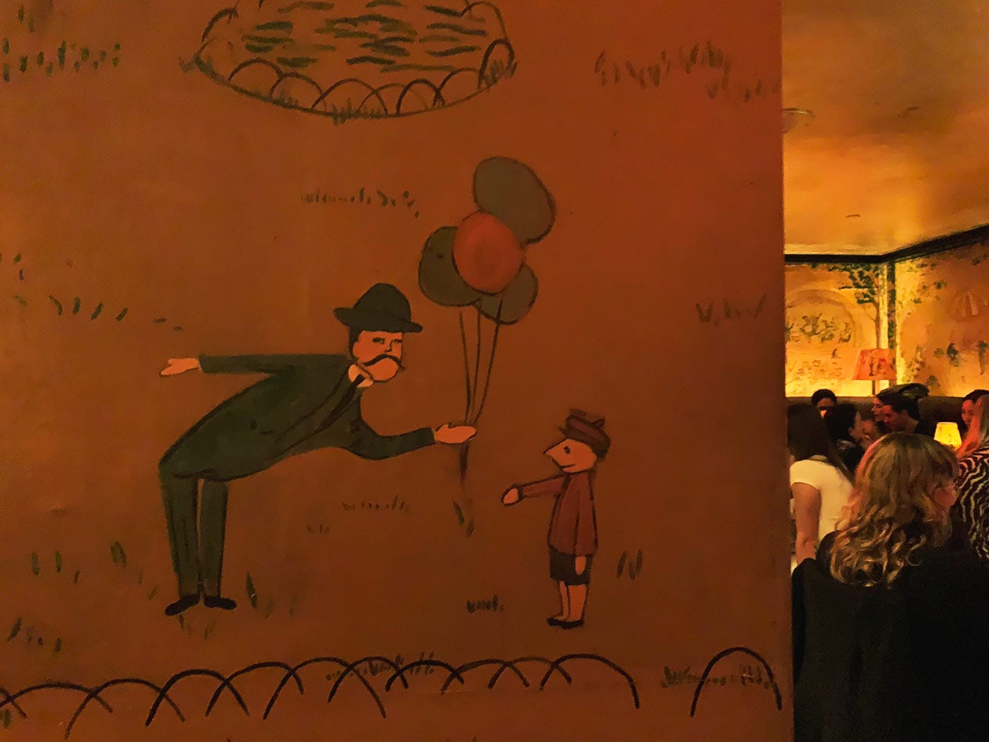 mural at Bemelmans Bar
