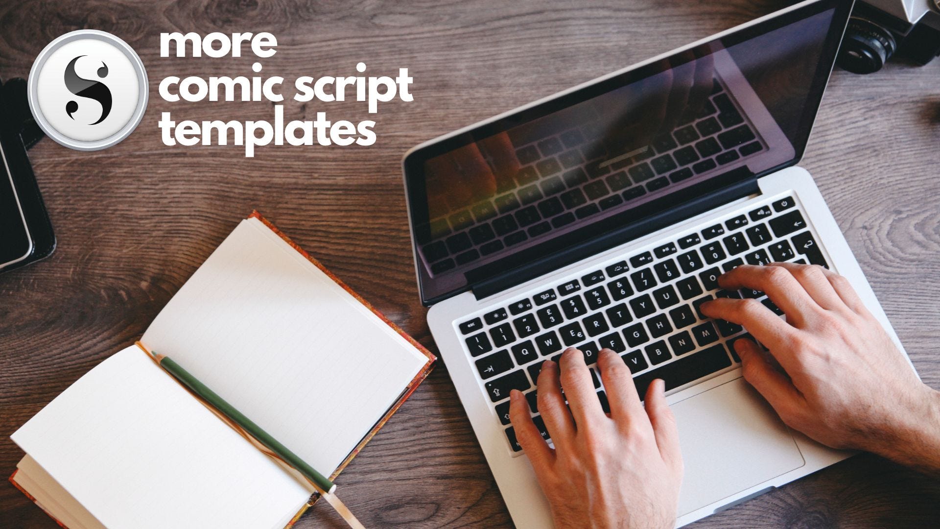 More Comic Script Templates - by Greg Tjosvold