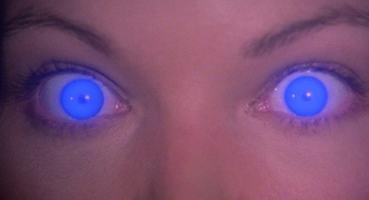 Amy Irving's glowing blue eyes in "The Fury" (1978)