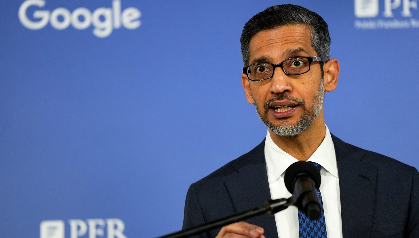 No firm is immune if AI bubble bursts, Google CEO tells BBC | Reuters
