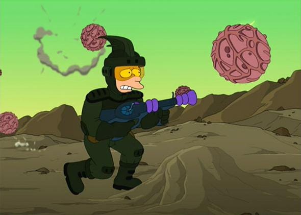 Futurama writer Patric Verrone on how the cartoon depicted asymmetrical  warfare.