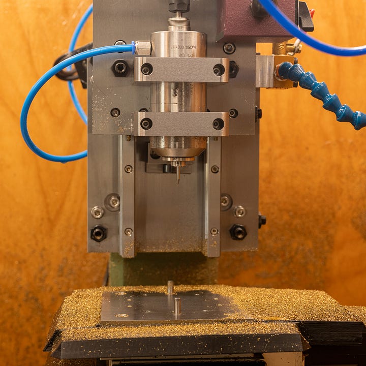 Kallinich Claeys' handmade CNC machine.