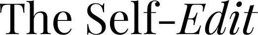 The Self-Edit