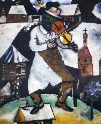 the-fiddler By Marc Chagall, courtesy of MarcChagall.net