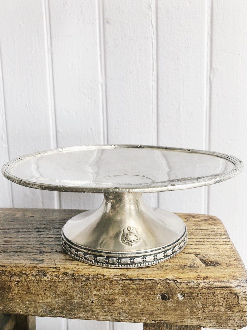 1909 Silver Plated Dessert Stand from The Blackstone Hotel image 0 1909 Silver Plated Dessert Stand from The Blackstone Hotel image 0