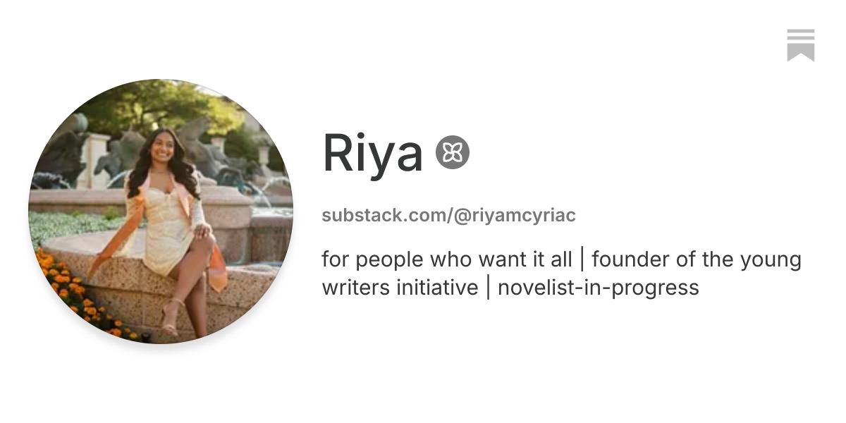 Riya | Substack