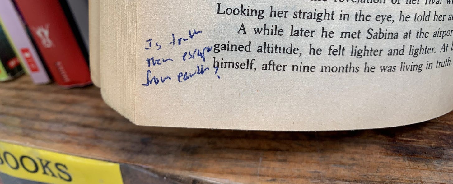 "Is truth then escape from earth?"