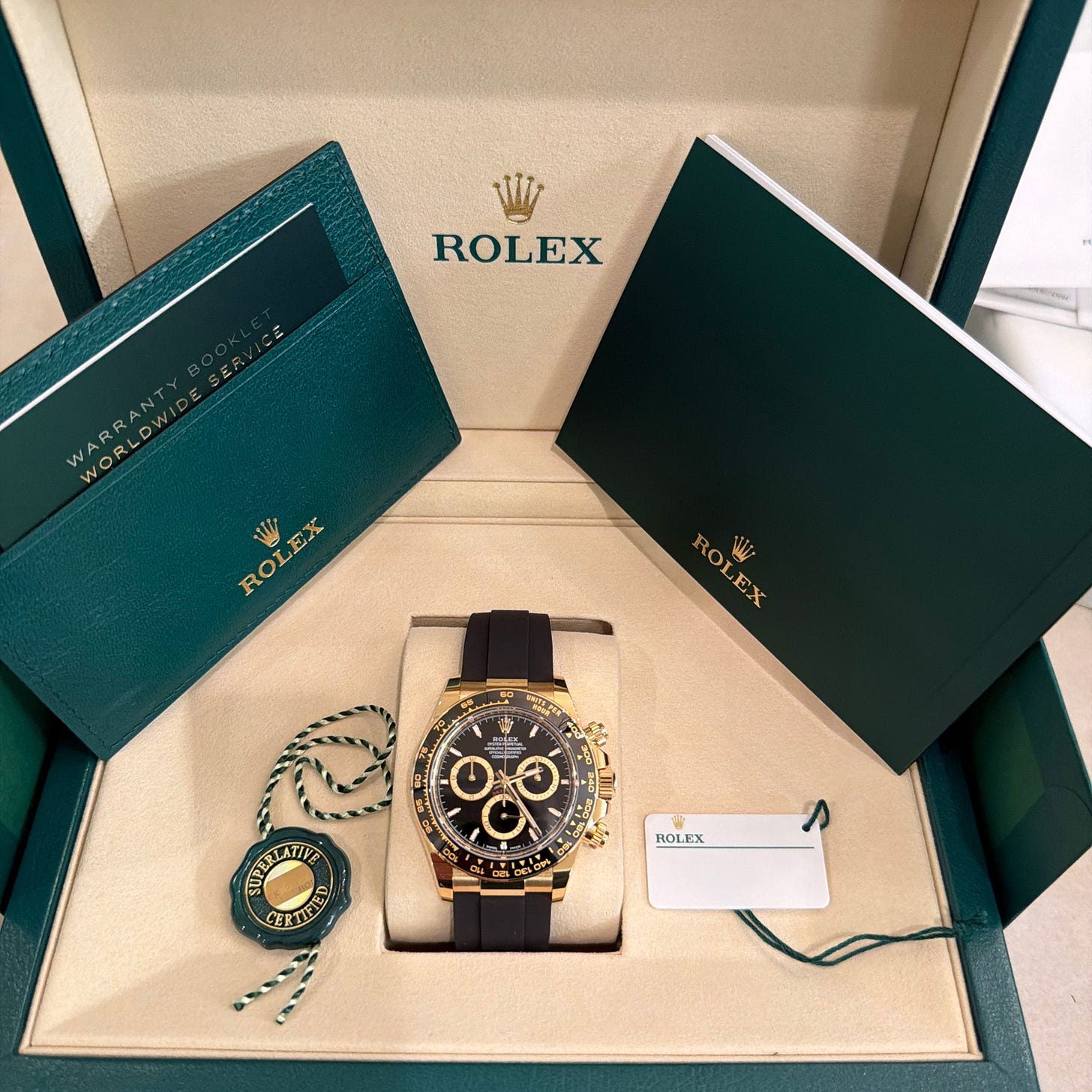 2025 Rolex Daytona Yellow Gold / Ceramic / Black / Oysterflex 126518LN-0008 Listing Image 1