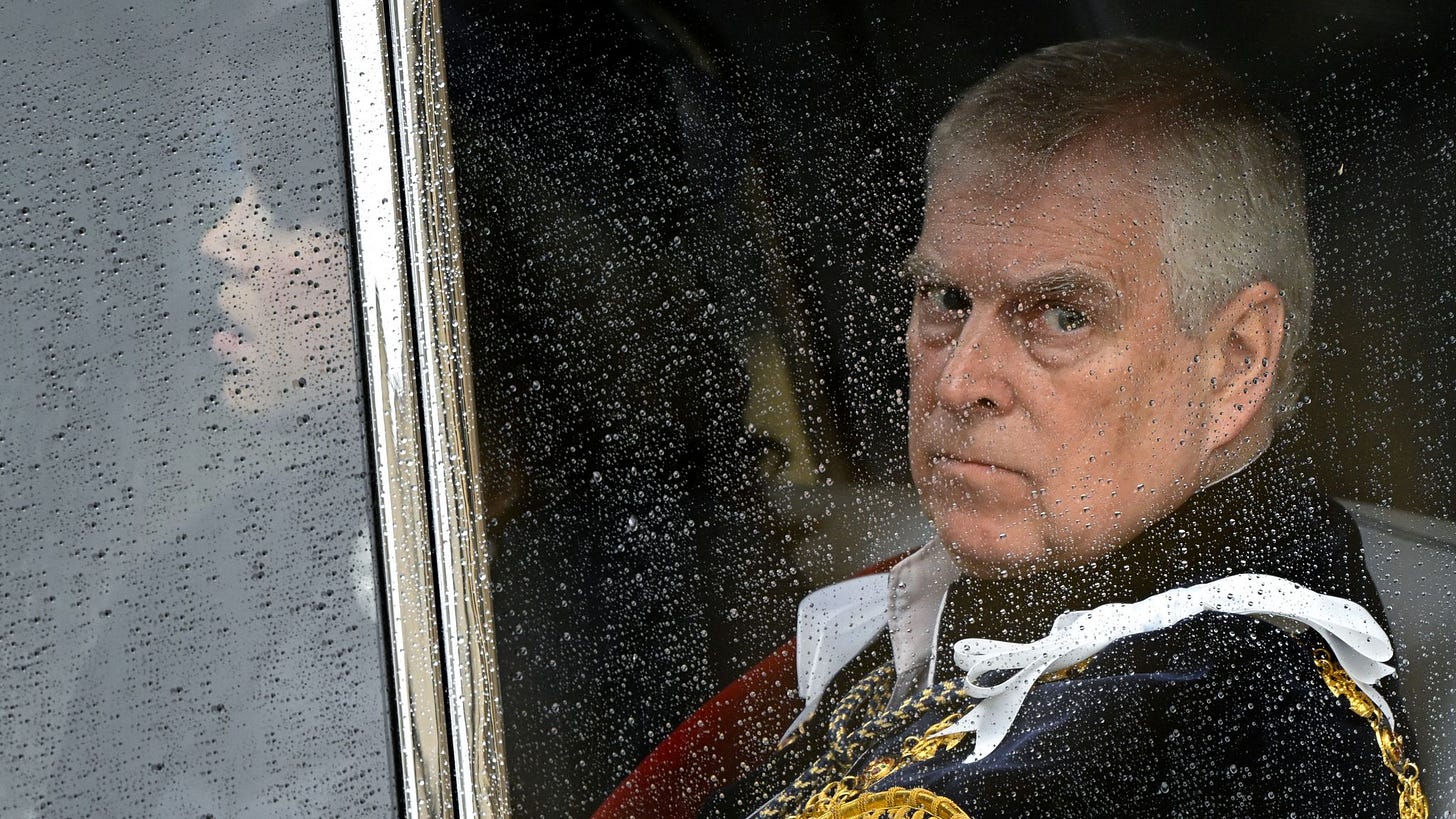 Prince Andrew giving up titles was clearly not entirely his decision ...