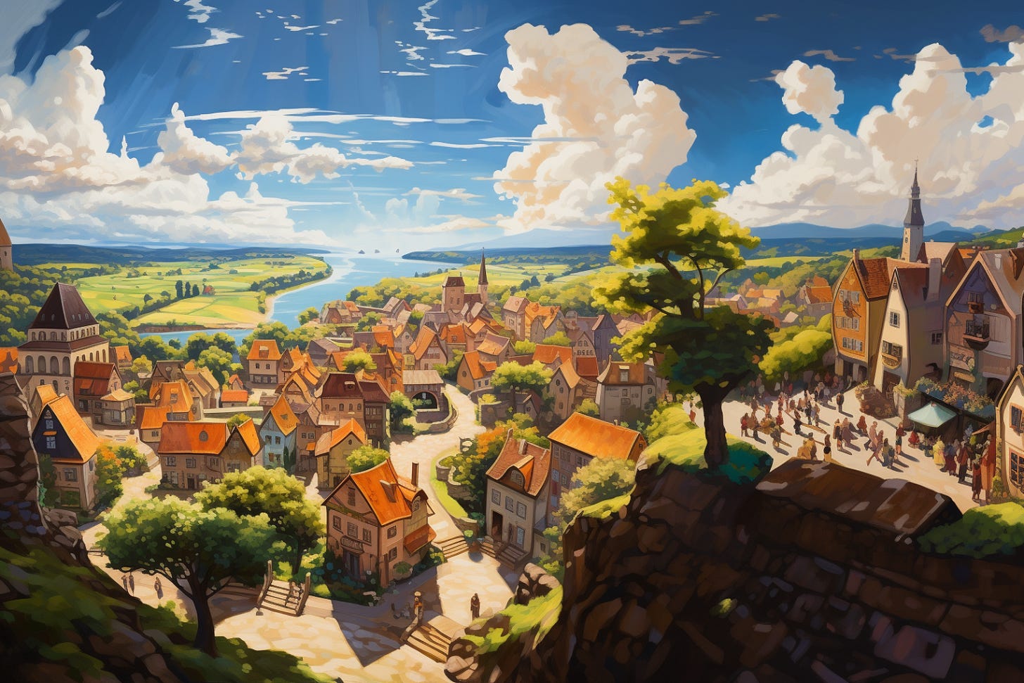A painting of Py Town