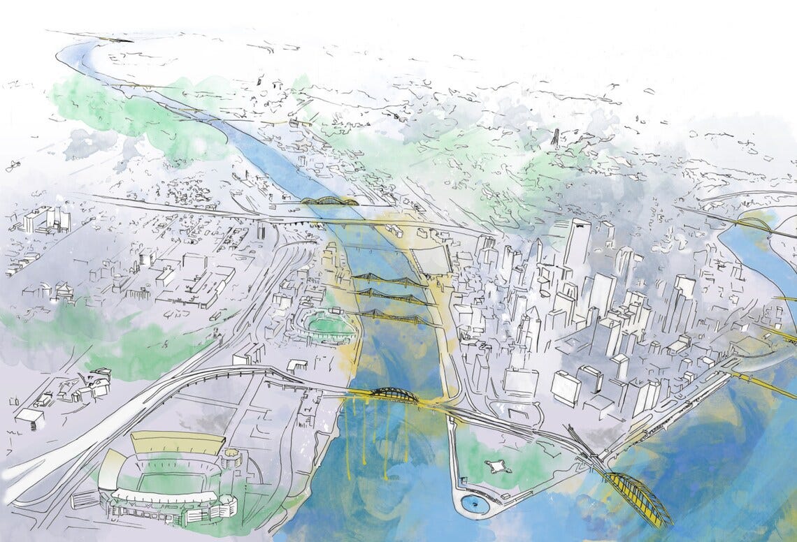 Pittsburgh Ink and Watercolor image 1