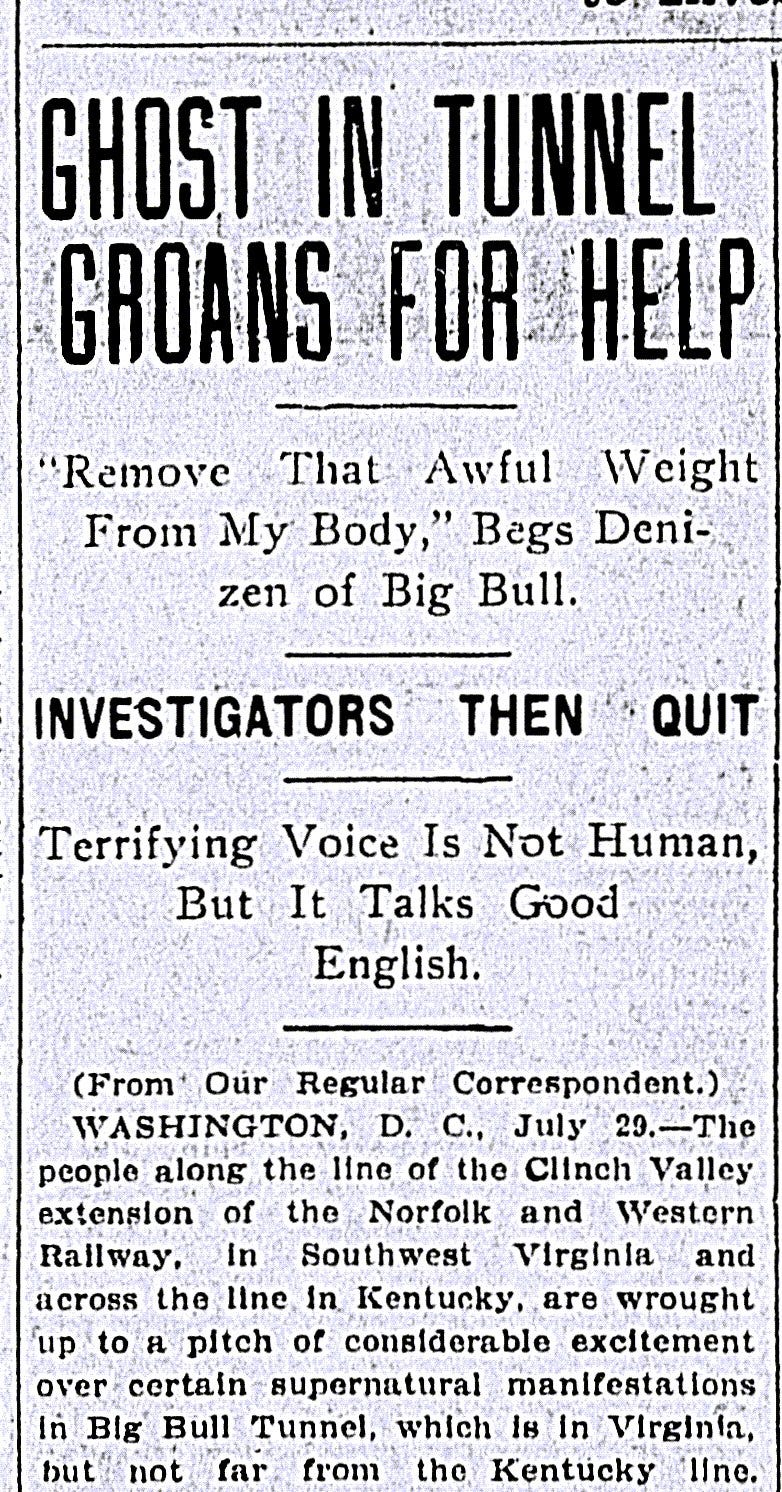 The headline and its three decks, as Richmond readers saw them in 1905. Library of Congress, Chronicling America. The headline and its three decks, as Richmond readers saw them in 1905. Library of Congress, Chronicling America.