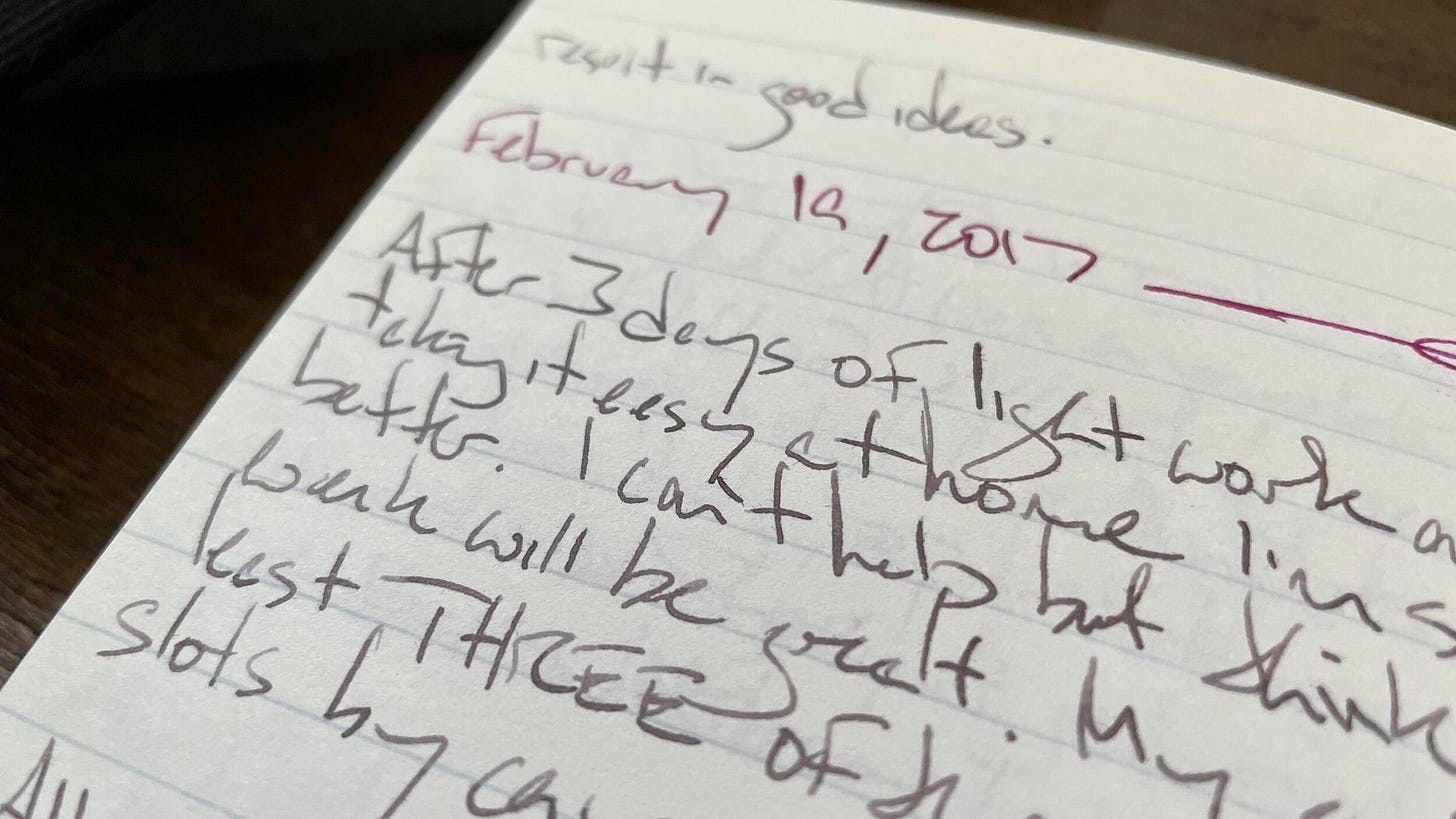  Writing from my first two fountain pens. Both M nibs. 