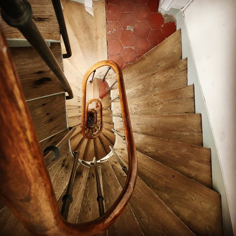 Generic Steep Spiral Staircase Stairs Inside a Typical Parisian House Stock  Image - Image of history, antique: 184368659