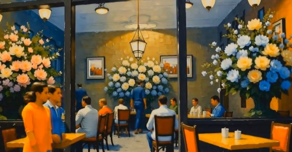 A group of people sitting at a table

AI-generated content may be incorrect.