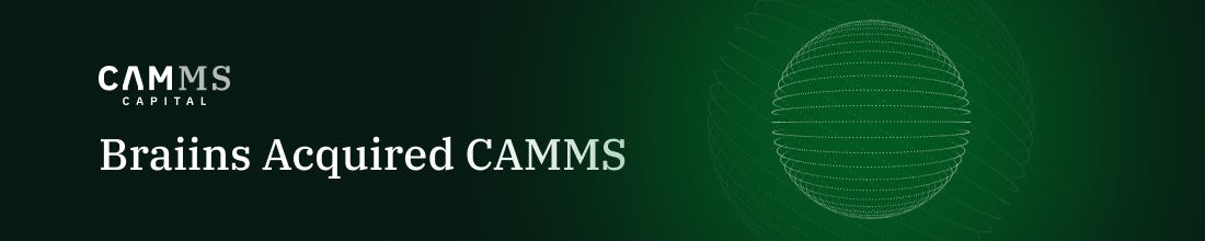 Braiins acquires CAMMS, a CFTC registered commodity asset manager with 75+ years in commodities Braiins acquires CAMMS, a CFTC registered commodity asset manager with 75+ years in commodities