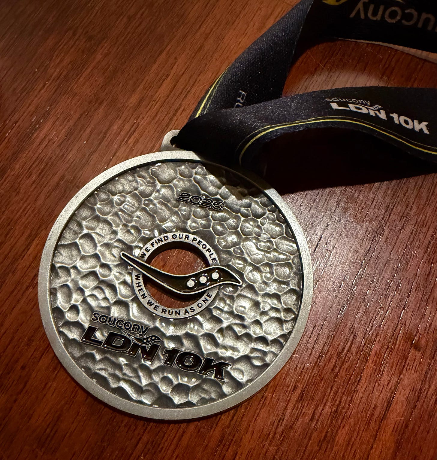 2026 medal for The London 10K. 2026 medal for The London 10K.