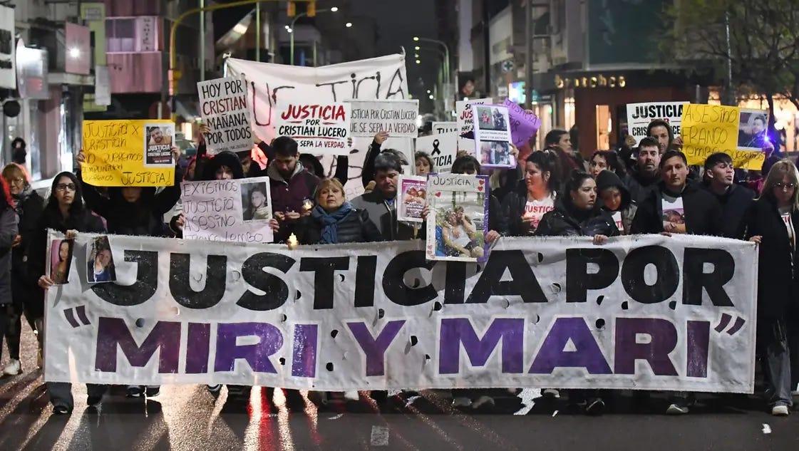 Marcha por el doble crimen y mensaje de Julieta: “Él es el único culpable y se va a pudrir en la cárcel”