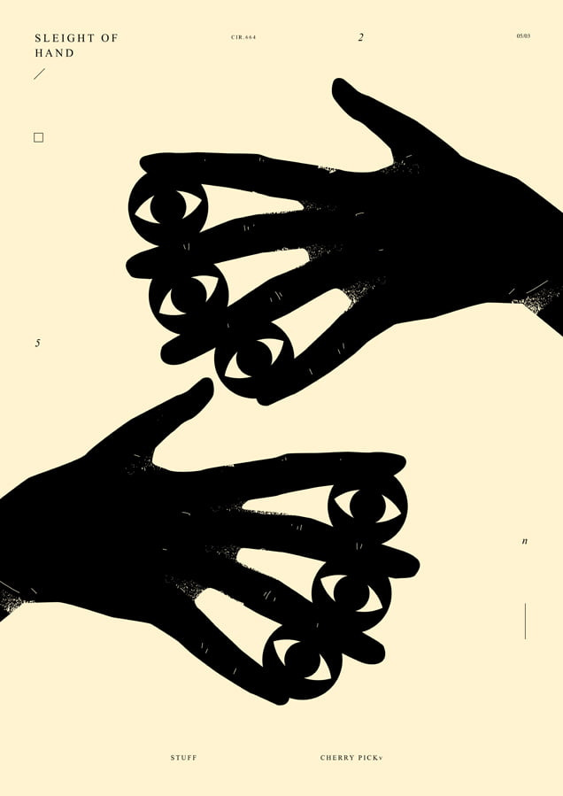 ilustração com fundo branco amarelado e duas mãos abertas e viradas para o observador, todas pretas. entre os seus dedos, elas seguram esferas com olhos. ilustração com fundo branco amarelado e duas mãos abertas e viradas para o observador, todas pretas. entre os seus dedos, elas seguram esferas com olhos.