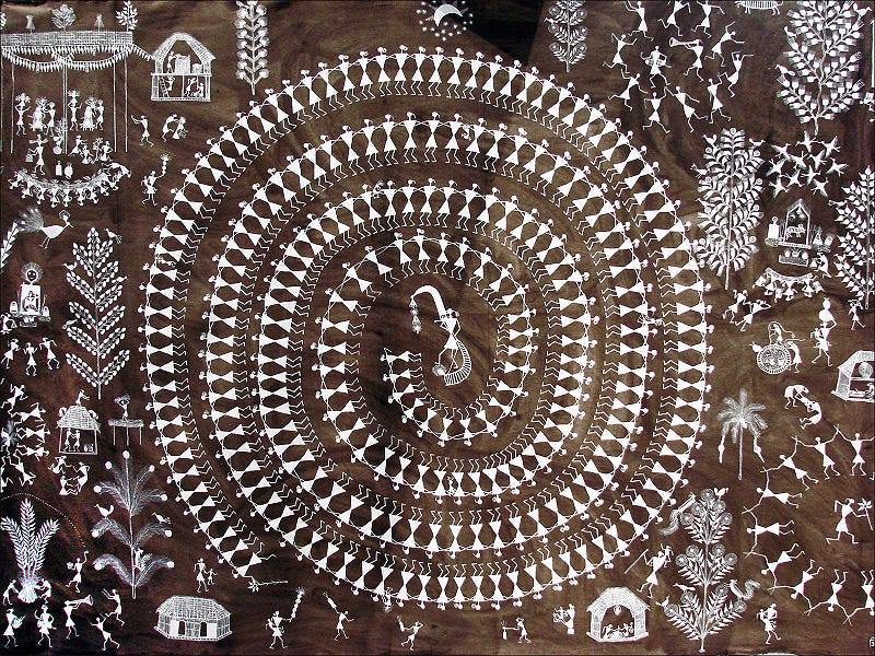 Celebrating the Meaning of Life in Warli Art - New Acropolis Library Celebrating the Meaning of Life in Warli Art - New Acropolis Library