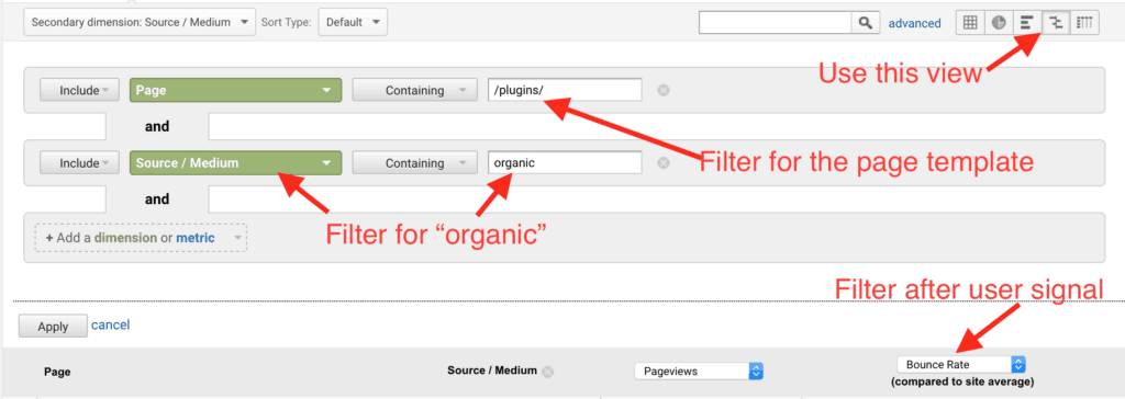 find user signals in google analytics