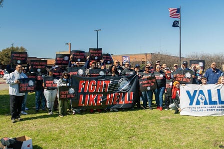 Colin and supporters