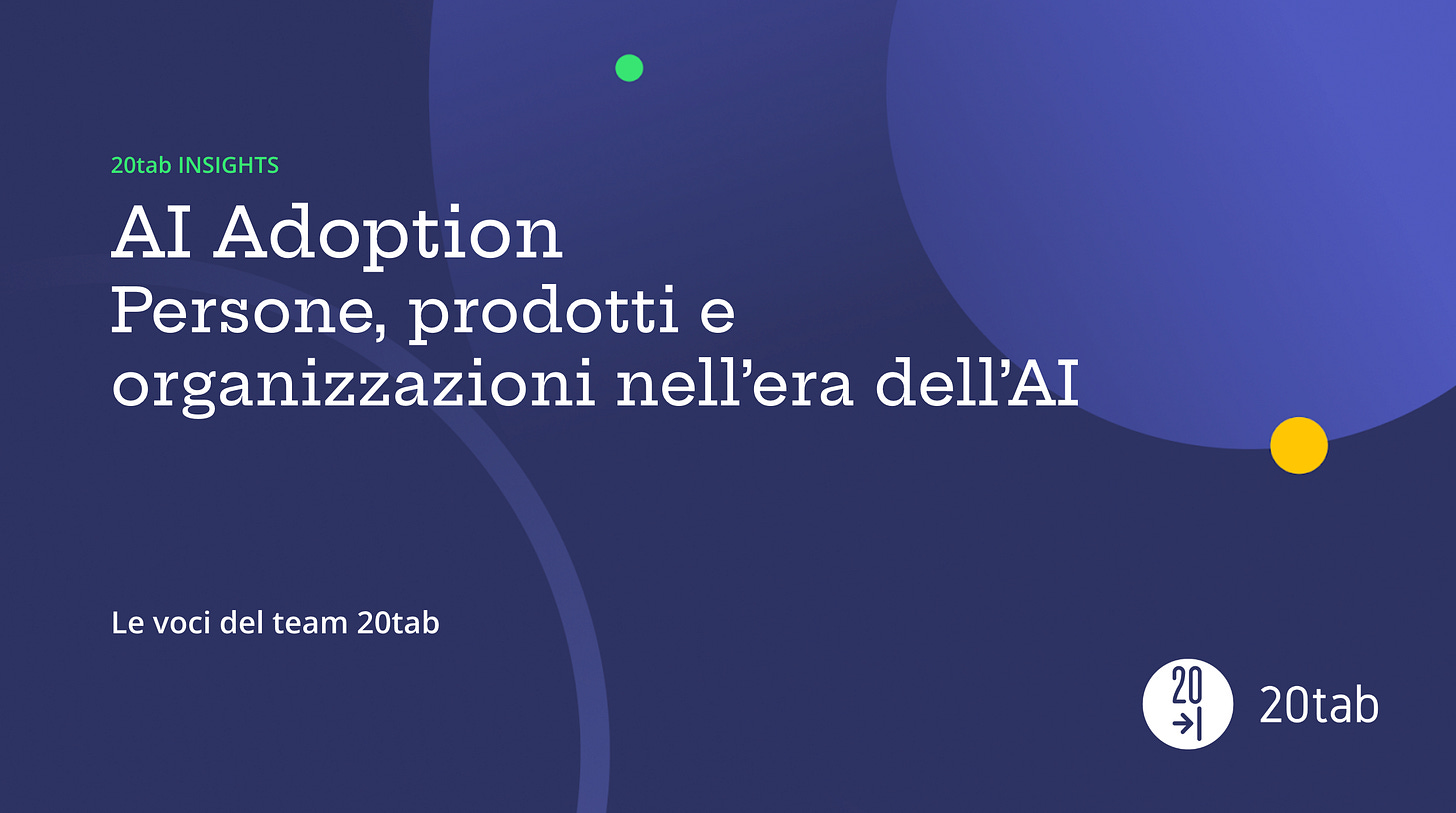 copertina del white paper con titolo AI Adoption