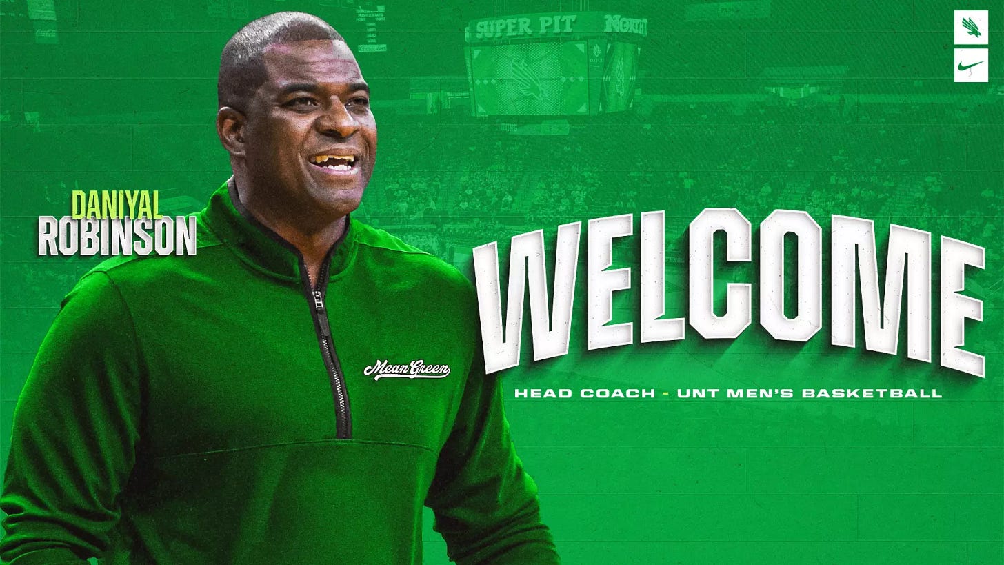 Daniyal Robinson Named UNT Basketball Head Coach - University of North  Texas Athletics