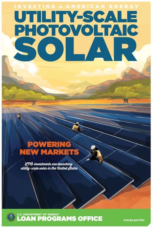 DOE utility-scale solar poster