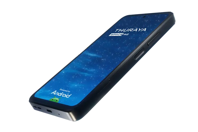 Thuraya One, an Android 14 smartphone with built-in satellite capabilities. Image Courtesy: Thuraya