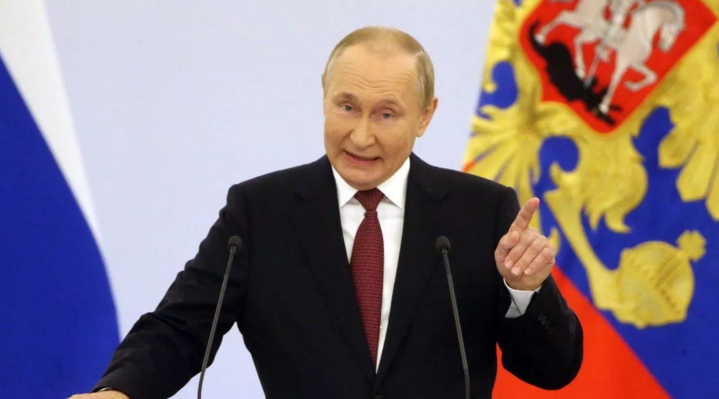 Russian president Vladimir Putin