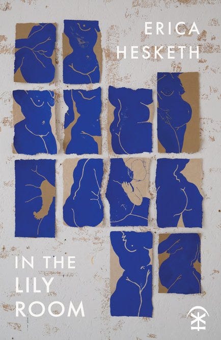 Book covers The New Carthaginians by Nick Makoha, The Home Child by Liz Berry, The Gender of Sound by Anne Carson, In the Lily Room by Erica Hesketh, Quartet for the End of Time by Michael Symmons Roberts, Matrescence by Lucy Jones