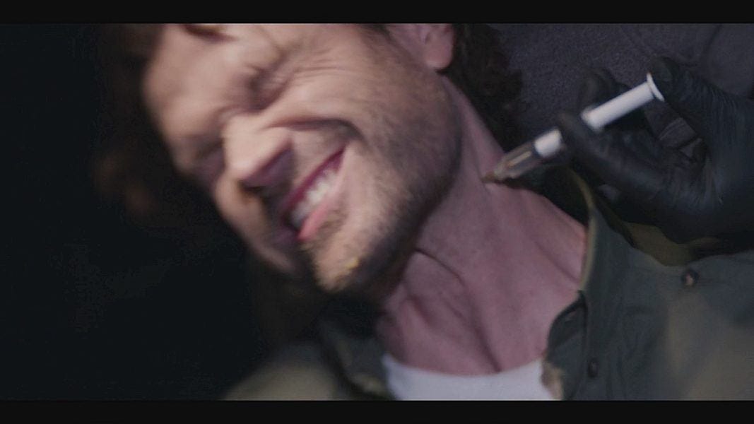 Cordell Walker with needed injected in his neck 4.10 End this way episode review. Cordell Walker with needed injected in his neck 4.10 End this way episode review.