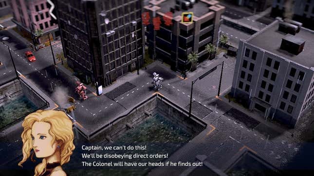 Big mechs roll up on a city to do some war crimes. Big mechs roll up on a city to do some war crimes.