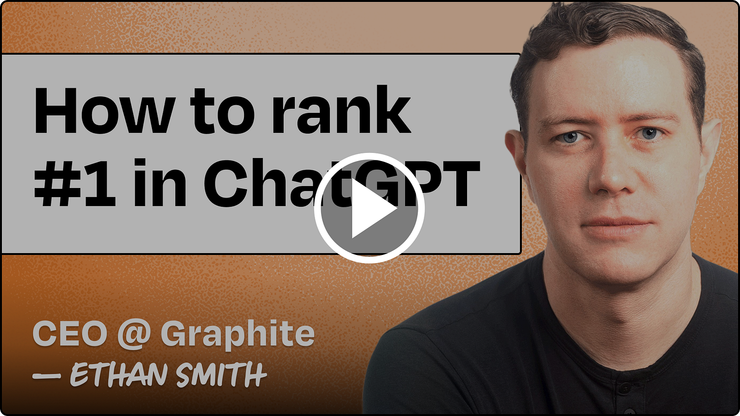 The ultimate guide to AEO: How to get ChatGPT to recommend your product | Ethan Smith (Graphite)