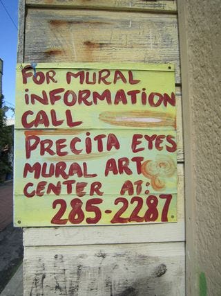 A - Murals - Sign for precitaeyes A - Murals - Sign for precitaeyes