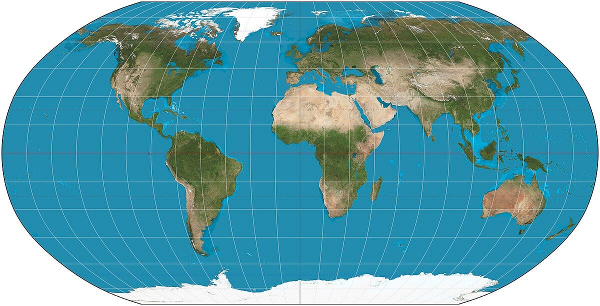 Robinson projection - Wikipedia
