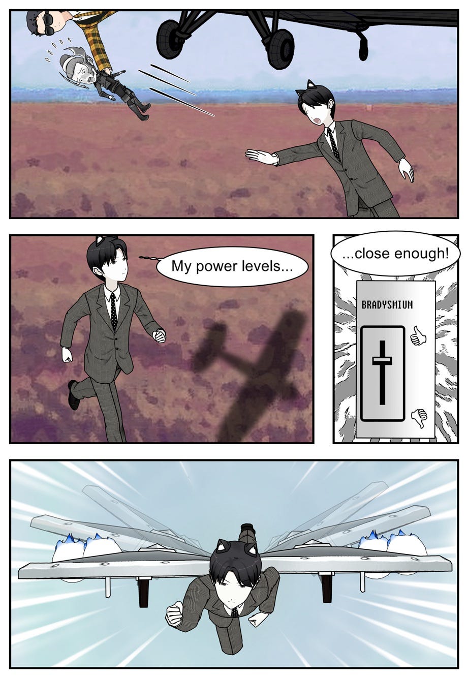My power levels... close enough! Bradysmium