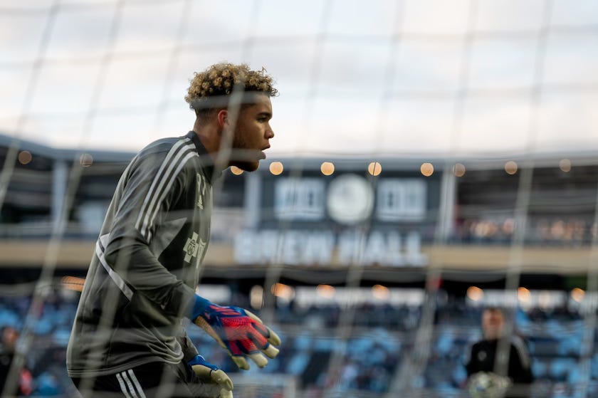 MNUFC keeper Dayne St Clair MNUFC keeper Dayne St Clair