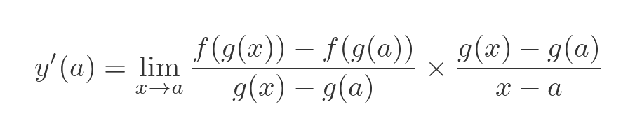 Proof of chain rule